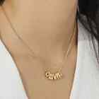 Customized Bubble Letters Name Necklace Jewelry 3d Stainless Steel Birthday Gift