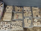 Wooden Rubber Stamp Huge Lot Stampin Up And More 200  Stamps 1 Paper Punch