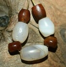 Ancient Agate Stone Excavated Djenne Dig Beads Mali African Trade 1000 Years Old