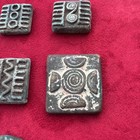 7 Vintagebrass African Ashanti Akan Geometric Gold Weights 1400-1720 Ad 4-20g 