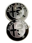 Front   Rear Badge Set Monochrome Alfa Romeo Giulia   Stelvio New   Genuine