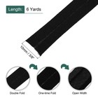 3 8 Inch Double Fold Bias Tape Continuous Bulk Bias Tape Gray Black 6 Yards