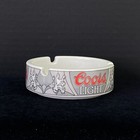 Vintage Coors Light Beer Advertising Ashtray Embossed Bottom