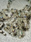 Vintage Aurora Borealis Crystal Rosary Virgin Mary Medal Crucifix Catholic Beads