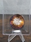 Mexican Libertad 1985 Onza Toned Silver Coin Blast White Bullseye    target Toning