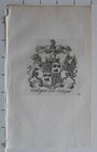1756 Antique Print Family Crest Coat Of Arms Cadogan Lord Cadogan