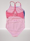 Hurley Girls One Piece Swimsuit Pink Multicolor Palm Beach Print Upf 50  10 12