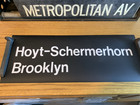Ny Nyc Subway Roll Sign Hoyt Schermerhorn Downtown Brooklyn Fulton Court Street