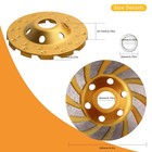 2 Pcs 4 Inch Diamond Segment Grinding Wheel Disc Grinder Cup Concrete Stone Cut