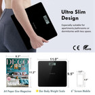 Digital Bathroom Scale For Body Weight  Large Lcd Display  330 Lbs Capacity  Acc