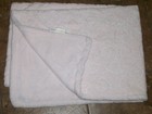 Tahari Baby Girls Pink Embossed Hearts Blanket Security Lovey Plush Light Dusty