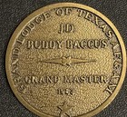 1983 Masonic Coin  Grand Lodge Of Texas Af am Buddy Baccus  Grand Master