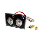 Quickcar 61-6701 2 Gauge Panel Oil Pressure   Water Temp W  Warning Lights