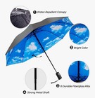 Compact Travel Umbrella 44 canopy automatic Open close Windproof Umbrella 2 Pcs