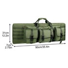 Tactical Double Rifle Bag Gun Range Padded Soft Carbine Backpack Carry Case Grn