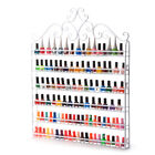 6 Tier Nail Polish Display Wall Rack Metal Organizer Fit Up To 120 Bottles Whit