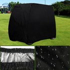 Black Waterproof Golf Cart Storage Cover 4 Passenger For Ezgo Club Car Yamaha