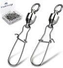 Snap Swivels 30pack Ball Bearing Fishing Swivels Saltwater Duo Lock Barrel Sw   