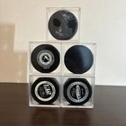 Chicago Wolves   Chicago Steel Hockey Puck Game Used - Signed Lot Of 5 W  Cases