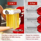 Pasta Maker Attachment For Kitchenaid Stand Mixers 3 In 1 Spaghetti Cutter