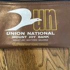 Vintage Union National Bank Zippered Deposit Money Bag Pouch Talon Co Usa