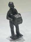 Ricker-signed  Handcrafted U s a  Pewter  Elderly Drummer  About 6     2lb 4 5 Oz