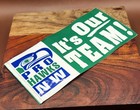 Vintage 1990s Pro Hawks Nw Seahawks Bumper Sticker  it s Our Team   7 25x3 75