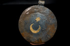 Old Ancient Roman King Silver With Gold Carved Pendant Collectible