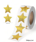 500pcs Gold Star Stickers - Waterproof Self-adhesive For Gift Wrapping   Crafts