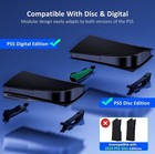 Ps5 Horizontal Stand With Silent Enhanced Cooling Fan And Adjustable Speed