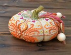 Sampler Cross Stitch Kit  Pumpkin Heart Of Autumn  Evenweave Fabric