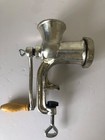 Alfa No  8 Manual Meat Grinder Clamp-on Cast Aluminum Complete Vtg