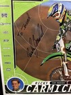 Kawasaki Ricky Carmichael Autographed Framed Poster Motorcycle Memorabilia