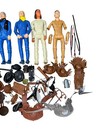 Big Lot Of Vintage Marx Johnny West Figures And Accessories Horse And Buckboard 