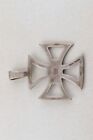 Iron Cross 800 Silver War Pendant Wwii Badge Wwii Skull Bones Ww1 Wwi Award Army
