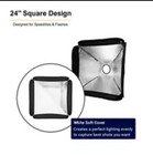 24x24  Softbox For Speedlight Flash With Mounting Bracket And Honeycomb Grid