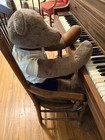 Vintage Large 34    Jointed Teddy Bear Plush Shirt Shorts Button Eyes Hand Made