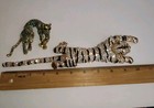 Vintage 1980s Big Cat Brooch Lot - Shoulder Tiger Convertible Jaguar Rhinestones