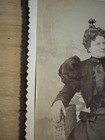 Mourning Dress Victorian Woman Cabinet Card Antique Photo San Francisco Cali