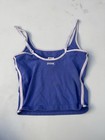 Pink Victoria s Secret Size Xs Blue Solid Knit Camisole Adjustable Straps