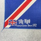 Vtg The Who American Tour    82 Final Farewell Roger Daltry Scarf Bandana