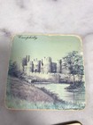 Vintage Set Of 8 Coasters Pictures Scenery Boats Castles Collectible Artsy