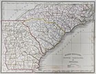 Original 1835 Thomas Bradford Map North   South Carolina Georgia Southeast Us
