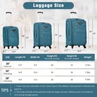 Softside Luggage Expandable 3 Piece Set Suitcase With Duffel Bag Upright Spinner