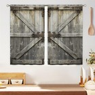Farmhouse Rustic Wooden Small Short 39 w X 55 l  pack Of 2  Vintage Barn Door
