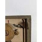 Antique Brass Post Office Box Door Greek Key Starburst Combination Dial Vintage