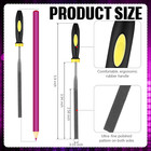 6-piece Guitar Fret End Dressing And Nut File Repair Tool Set