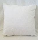 White Floral 18  X 18  Decorative Pillow New