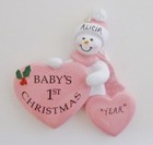 Personalized Snowman Baby s First Christmas Ornament
