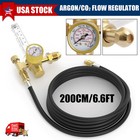Co2 Argon Flow Meter Gas Regulator Gauge With Gas Hose Mig Tig Welding   Hose